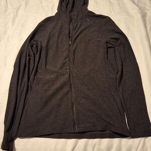 lululemon athletica Charcoal Zip Up Hoodie Sweater